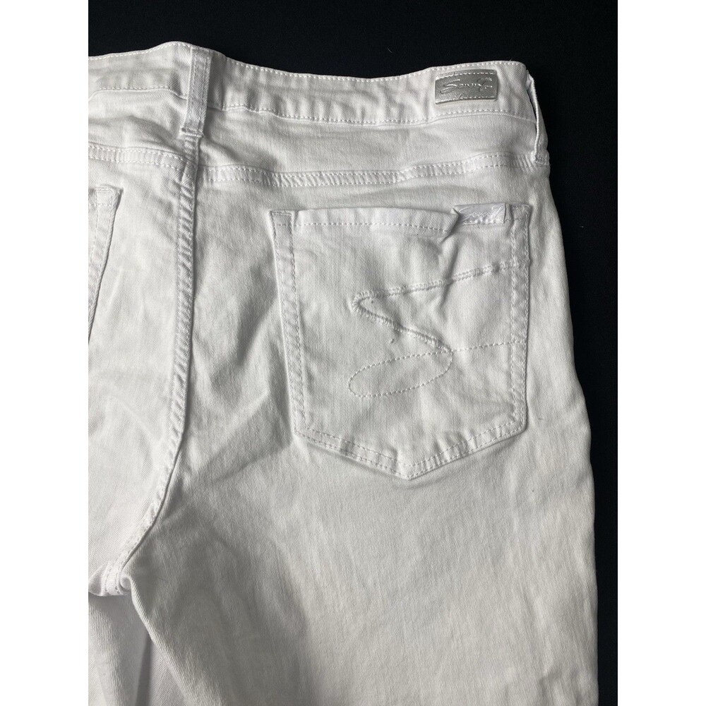 7 For All Mankind White Denim Shirts Women’s 14 Cut Off Boho Festival Summer J